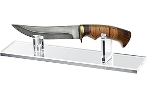 UNGROL Gesuter Présentoir à Couteaux - Présentoir à Couteaux pour Rangement,présentoir Collection Couteaux à Lame Fixe pour Couteaux Simples Rustique Cabine Maison Noir Large présentoir