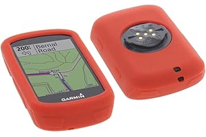 foto-kontor Étui Compatible avec Garmin Edge 530 Housse de Protection Silicone Rouge