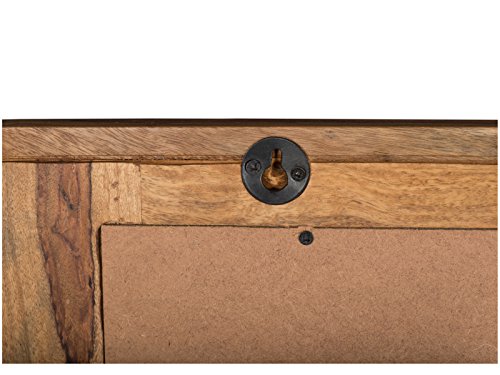 Woodkings® Spiegel Leeston 68×78 cm Echtholz Palisander massiv Badspiegel Wandspiegel mit Ablage Badmöbel Badezimmermöbel Massivholz - 3