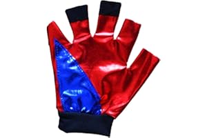 LOVELEGIS Gant Harley Fille Costume Carnaval Halloween Cosplay Film Super-héros Idée Cadeau Noël Anniversaire Accessoire