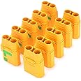FLYRC 5 Pairs Amass XT90S XT90-S XT90 Connector Anti-Spark Male Female Motor Adapter for Battery ESC and Charger Lead for RC Car Truck