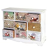 Lieferumfang: 1x Kommode, ohne Dekoration