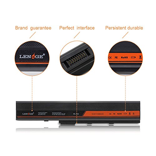 LENOGE Hochleistung Neue Akku Für Asus Ersatz Laptop Batterie K42 / K52 Series K42D, K42DE, K42DQ, K42DR, K42F, K42J, K42JA, K42JB, K42JC, K42JE, K42JK, K42JR, K42JV, K42N (5200mah/6Zells) - 5