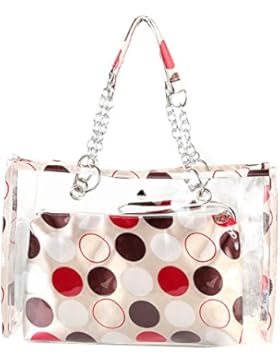 Zicac Damen Handtasche Semi-clear Shoulder Bag Tasche