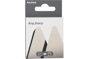 AnySharp Lot de 2 Outils d'Affûtage Remplaçables, Pour Affûteurs Classic & Pro, Carbure de Tungstène, Argent, Taille Unique, Métal
