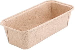 GREENBOX Kakaopapier-Backformen rechteckig 20 x 7 x 6 cm I ofenfeste Schalen I Kastenform Brotbackform Papier braun I kleine Kuchenformen ausgefallen I Papierbackformen mit edler Struktur 25 Stück