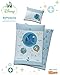 Produktbild Disney Baby Bettwäsche Set in blau Findet Nemo Dorie 100% Baumwolle Bettbezug 100x135 Kopfkissen 40x60 ÖKOTEX Kinder Jungen Bettbezug dunkelblau hellblau Typ545