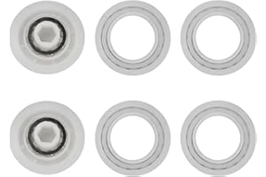 Screw Man 3884997-R6 Automatic Robotic Pool Cleaner Guide Wheels Replacement 4 Pack and Pully Gears 2 Pack Fits for Dolphin Nautilus cc Plus Parts Dolphin Premier Impeller