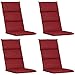 Produktbild 4 Hochlehner Auflagen Kettler Dessin 862 in rot 120 x 48 x 6 cm