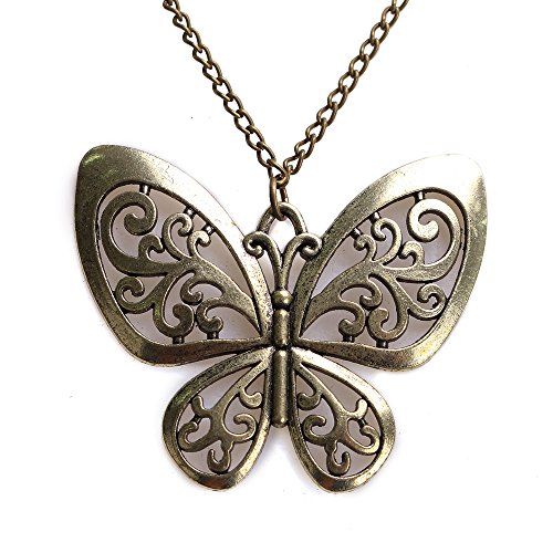 Maxquoia - Bisuteria Vintage Colgantes Mujer Joven Forma Mariposa