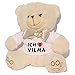 Produktbild Personalisierter Weiß Bär Plüschtier mit T-shirt mit Aufschrift Ich liebe Vilma (Vorname/Zuname/Spitzname)