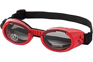 Doggles ILS 2 Shiny Red Frame with Smoke Lens, Large, 0.11 kg