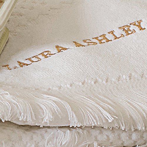 Preisvergleich Produktbild Laura Ashley Laura Ashley Frottier Handtuch Fringes weiß; Gästehandtuch