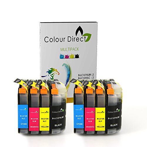 8 XL Colour Direct LC127XL / LC125XL MIT CHIP kompatibel Druckerpatronen Ersatz für Brother DCP-J4110DW MFC-J4410DW MFC-J4510DW MFC-J4610DW MFC-J4710DW MFC-J6720DW MFC-J6920DW Drucker