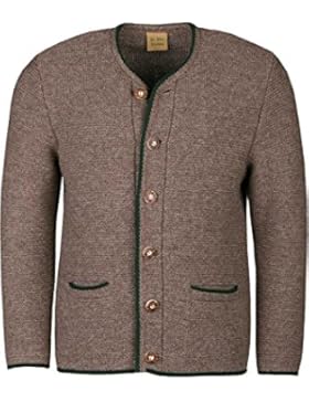 Herren St. Peter Trachten Trachten Strickjacke hellbraun 'Dominik', hellbraun,