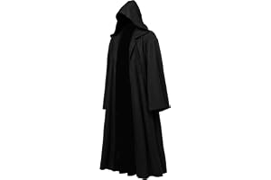 GraduationMall Vuxen Sith Robe Halloween Jedi mantel med huva Knight Darth Sidious Star Wars cosplay-kostym
