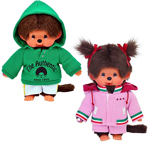 Preisvergleich Produktbild Sekiguchi - Monchhichi Mädchen und Junge im Parka - 20cm - 200530 200540