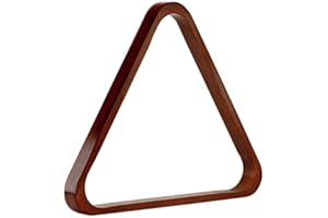 Ppmter Estante De Bolas De Billar Estrajes De Madera Triangular Triangular Estante De Piscina Soporte para Triángulo del Triángulo 2-1/4 Pulgadas Bolas De Tamaño Deportivo Accesorio Deportivo