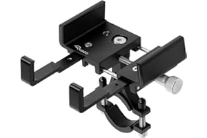 Ryaco Supporto Telefono Bicicletta, Motociclette Porta Cellulare Girevole a 360 °, Supporto Universale Antiurto per Bicicletta e Moto Compatibile con Smartphone da 4,7 a 7,2 Pollici
