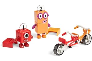 Learning Resources Officiella samlarfigurer, cykeläventyr med Numberblocksfigurerna Ett och Två, Numberblocksfigurerna Ett oc