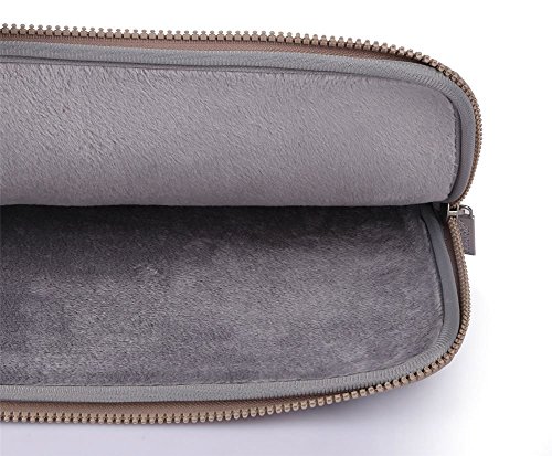 MOSISO Chevron Segeltuchstoff Hülle Sleeve Tasche für 15-15,6 Zoll MacBooks, Laptops mit Bonus-Tasche Farbe: Blau - 2