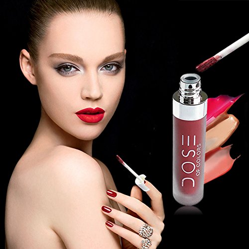 SOC 14 Farben Matte Lipgloss Wasserdicht Langlebig Nicht Verblassen Lippenstift Sexy Long Lasting Waterproof Moisturizing Lip Gloss Fashionable Colors Lipstick Molie - 3