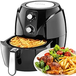 NETTA 3,5L Friteuse à air Airfryer Friteuse Sans Huile, Friteuse Électrique , Multifonction-Cuire, Rôtir, Griller, Faible en calories - Noir