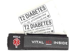 YOU ID ME Diabetes Bracelets Type 2, Diabetic Bracelet Type 2, Diabetic kit Bag Essential, Diabetes ID Bracelets, Diabetic Wristbands Type 2 for Fast Awareness, Medical ID for Men Women Child Adult Teen