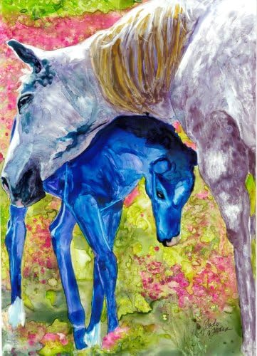 Rainbow Card Company Horse Sense Greeting Card - Doodle and Bug