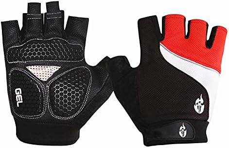 KOOLA Mens Womens Outdoor Sports Cycling Riding Motorcycle Anti-Skid Fingerless Gloves Half Finger Gloves