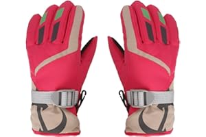 Uposao Gants de ski pour enfants, imperméables et coupe-vent