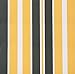 Yellow and Grey Stripe Polyester Cover for 2m x 1.5m Awning includes Valance