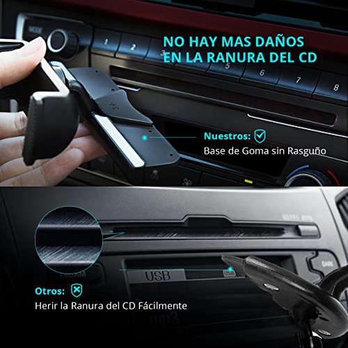 Soporte M  vil Coche para Ranura de CD de Coche Mpow CD Slot Car Mount con Sostenedor 360    Rotaci  n para iPhone 7 7Plus 6  6 Plus  6S SE  iPod Touch  Nexus 4 5  HTC  Sansum  Huawei  Motorola  Sony y Dispositivos GPS