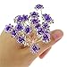 TQWY Lovely Charm 20pcs Wedding Bridal Party Diamante and White Faux Prom Pearl Flower Rhinestone Crystal Hair Pins Clips Grips Pins Hairpins Bridesmaid Clips (J dark blue)