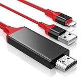 [Fácil de usar, plug y play] : Advanced Edition es fácil de usar, sin necesidad de conexión WiFi , no es necesario instalar ningún software de controlador, no necesita red celular , conectar directamente el cable a la conexión de HDTV, puede lograr la transmisión de video. Podrás ver con una resolución de hasta 1080p en un televisor, proyector o pantalla compatible con HDMI