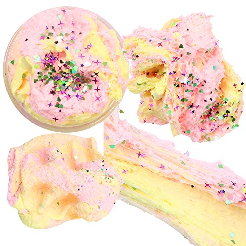 Preisvergleich Produktbild TianranRT Schnee Pulver Schlamm Entlüften Bunt Mischen Wolke Baumwolle Süßigkeiten Schleim Squishy Duftend Stress Kinder Lehm Spielzeug