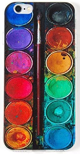 YogaCase IPhone 5 / 5s Case, InTrends Silicone Back Protective Cover (Colorful Life Watercolor Paints)
