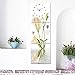 Produktbild OLILEIO Es gibt keinen Rahmen Animation Wanduhr Wohnzimmer, dekoriert in einem modernen frischen Gemälde Sofa zum Aufhängen an der Wand des Bildes eine vertikale Fassung Tulp, 70 * 70,25 mm Dicke Glasfolie Cialis,Levitra,eflornitina HCL