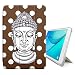 Produktbild Graphic4You Buddha-Kopf Punktmuster Tupfen Muster (Braun) Smart cover Hülle Dünn Tri-Fold Schlank Superleicht Ständer Cover Schutzhülle Tasche für Samsung Galaxy Tab E - 9.6" (T560/T561 Series)