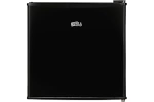 Kuhla Table Top Mini Freezer 31 Litre Capacity Black Freestanding Small Freezer with Adjustable Feet, Removable Shelf & Reversible Door KTTFZ0E5B