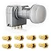 Produktbild Fuba DEK 407 Quattro LNB Multischalter mit integriertem Wetterschutzgehäuse zum Schutz der F-Stecker mit 8X F-Stecker