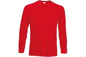 Fruit Of The Loom Long Sleeve Valueweight Tee Maglia, Uomo