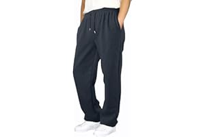 NetSetUK Joggers for Men UK Tracksuit Jogging Bottoms Men’s Fleece Joggers Open-Hem Sweatpants with Pockets Drawstring Trousers Gym Workout
