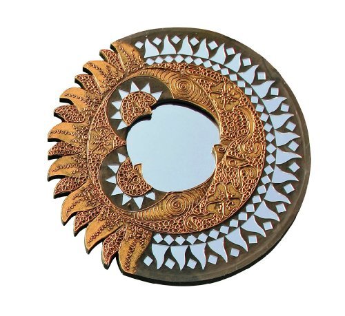 Berk Feng Shui Spiegel Sonne Mond, rund, ca. 40 cm