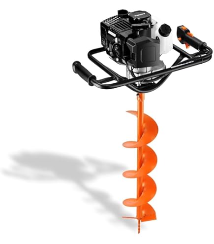 52CC 2-takt benzine grondboor met 3 boren 100/150/200 mm