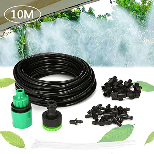 king do way 10M Kit Riego Automatico, Conjuntos de Riego Ajustable para Irrigación Riego Bruma Jardín Invernadero