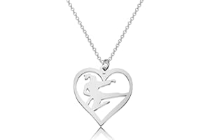 MYOSPARK Collar de Taekwondo para niñas, regalos para amantes del Taekwondo, regalo de artes marciales, regalos de Taekwondo para niña de Taekwondo