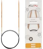 Aiguilles à Tricoter Circulaires Fixes KnitPro Nova En Bois Multicolore - 4.0 Mm, 40 Cm - Légères Et Lisses