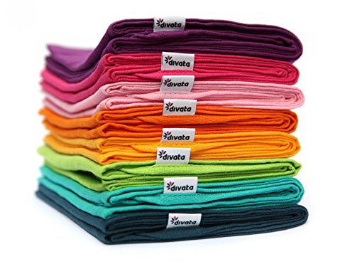 divata bunte Mullwindeln 3er Set – Junge – farbige Mulltücher, Spucktücher aus 100% Baumwolle, Oeko-Tex-Zertifiziert, 80×80 cm - 4
