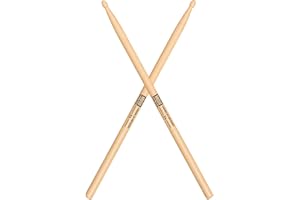 MUSO Premium Drum Sticks - Durable, High-Quality America Hickory Wood with Non-Slip Rubber Handle,Ideal for Drummers of All Levels, Perfect for Drums, Percussion and Practice – 5A, 7A, 5B (5A-1pack)